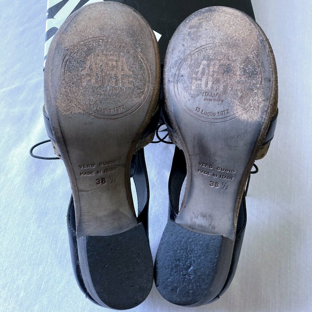 🎉 Gorgeous Italian RETRO VIBE Lace Up Oxford Heels in box Cap Toe 2 TONE US 8.5 - Picture 5 of 11